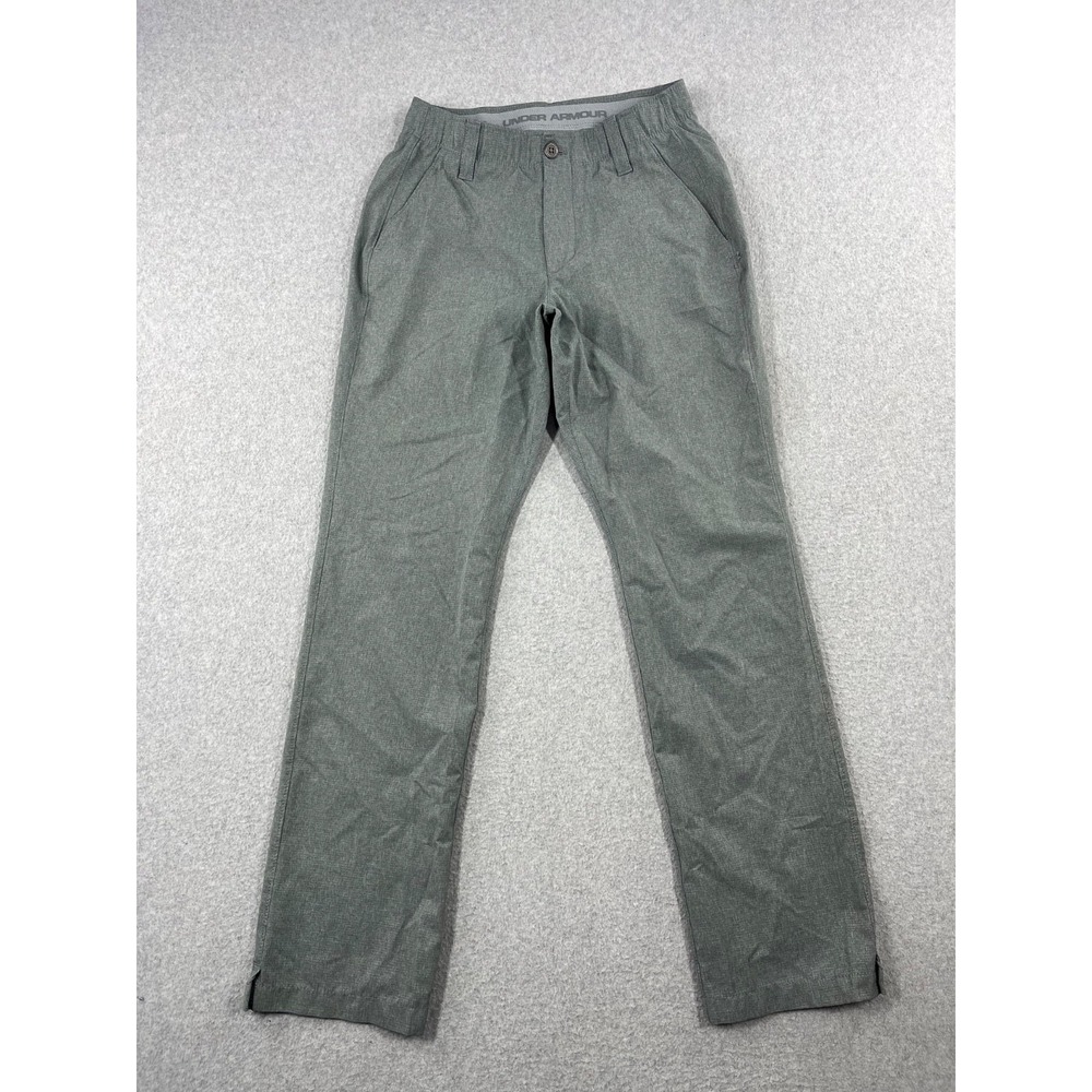 Under Armour Match Play Golf Pants Mens 30x32 Gray Loose Straight Leg Vented